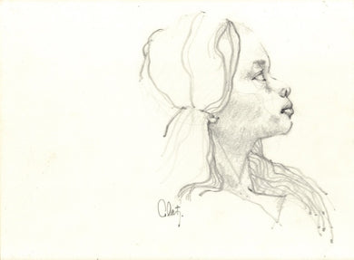 Profile of a Girl Sketch
